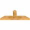 Ekena Millwork Portland Rough Sawn Timber Gable Bracket, Western Red Cedar, 48"W x 20"H x 4"D x 6"F, 10/12 Pitch GBW048X20X0406POR00RWR - alternate 5